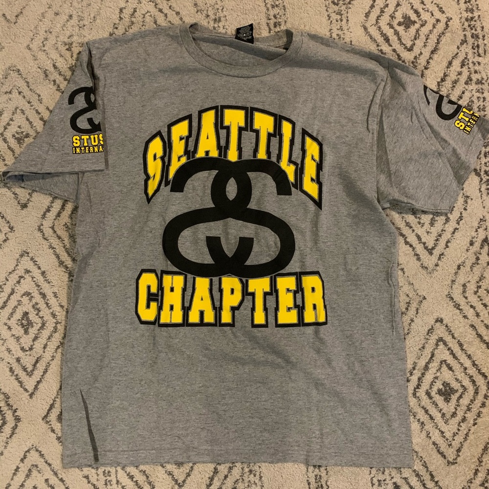 Stussy Seattle Chapter grey T-shirt (Large)